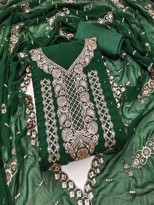 women embroidered unstitched suit set - 21399187 - Standard Image - 0