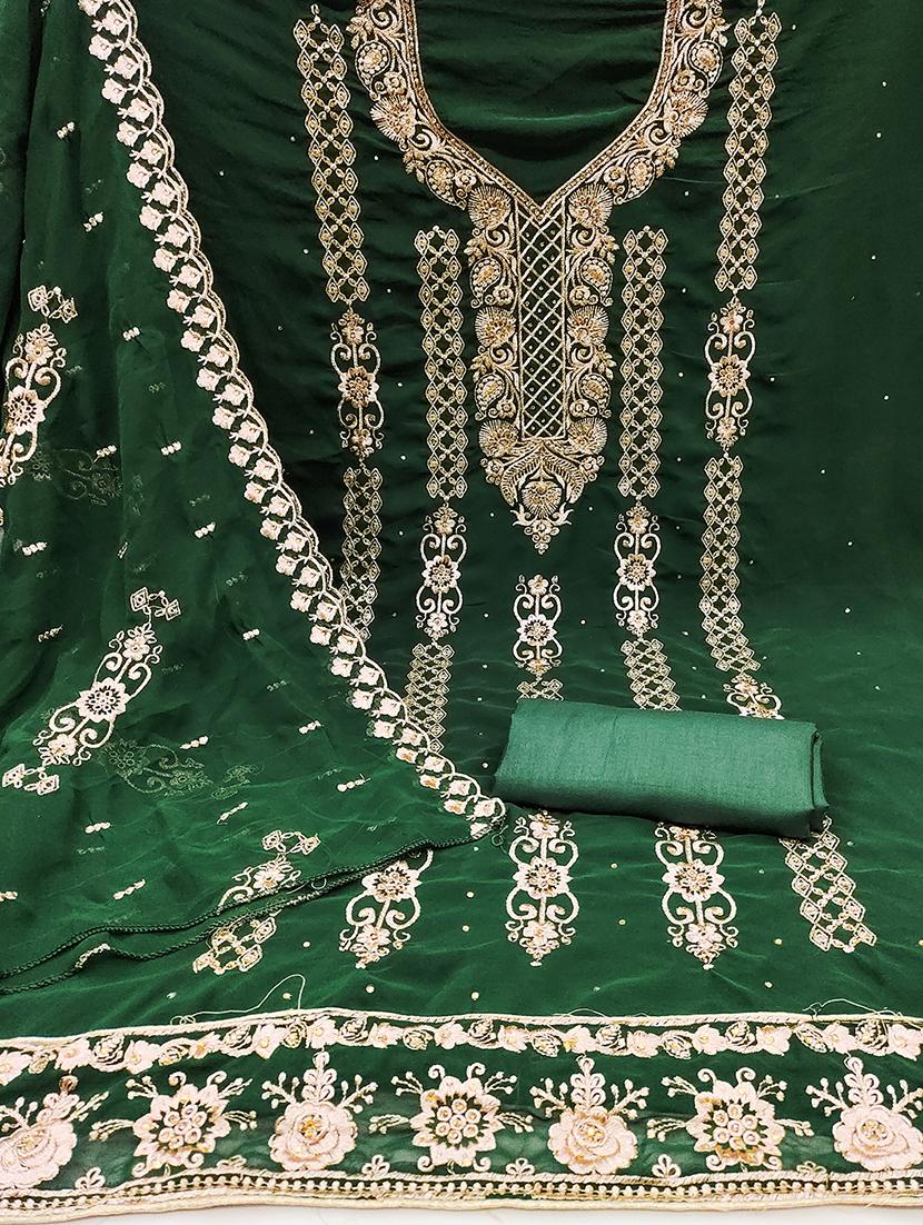 women embroidered unstitched suit set - 21399187 - Standard Image - 2