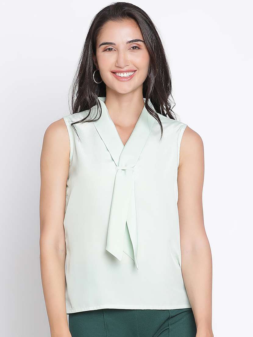 neo mint solid regular top - 21399499 -  Zoom Image - 0