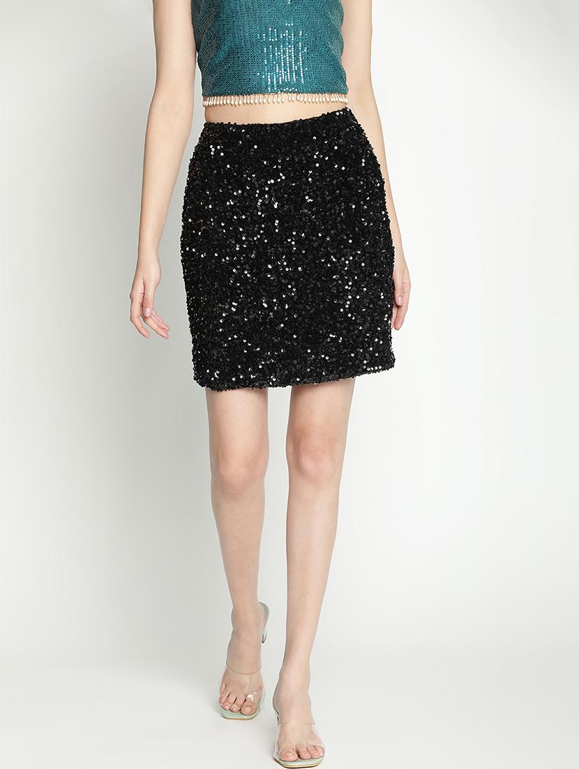 women black polyester bodycon skirt - 21399589 - Zoom Image - 0