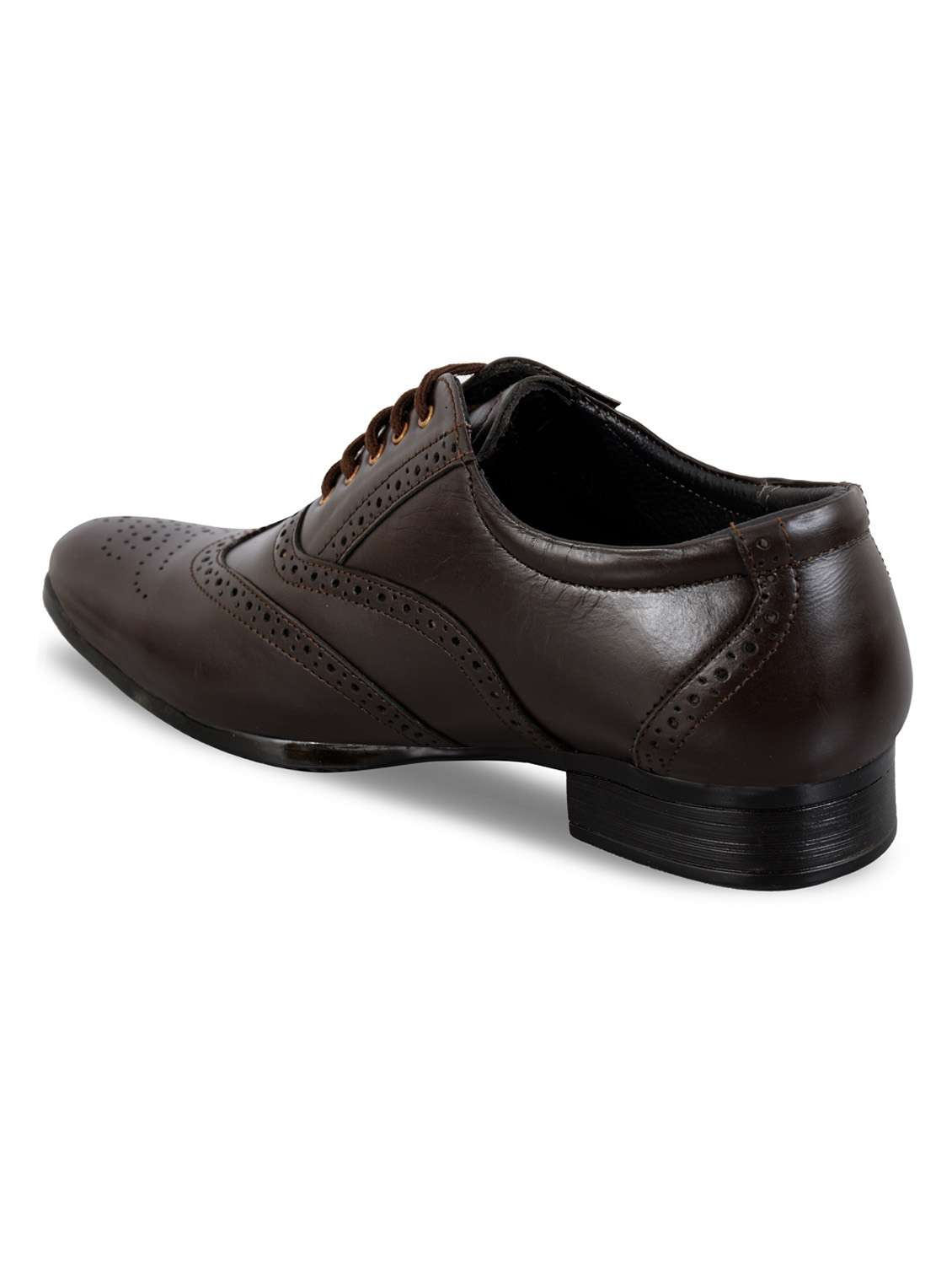 men brown lace-up derby brouges shoes - 21399731 -  Standard Image - 2