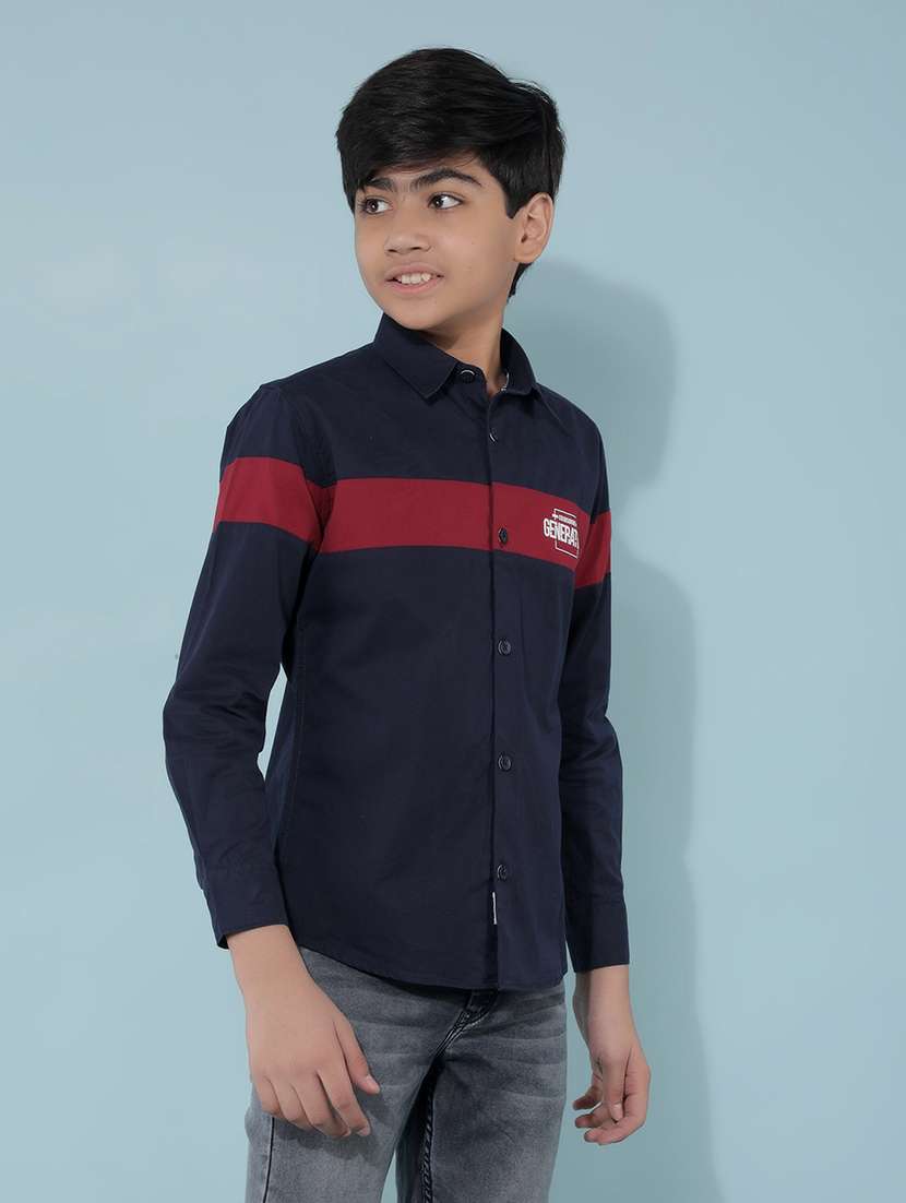 multicolored color block shirt - 21399997 -  Standard Image - 2