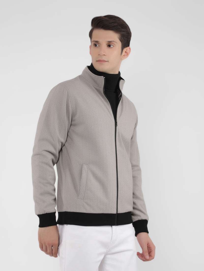 grey reversible casual jacket - 21400029 - Standard Image - 2