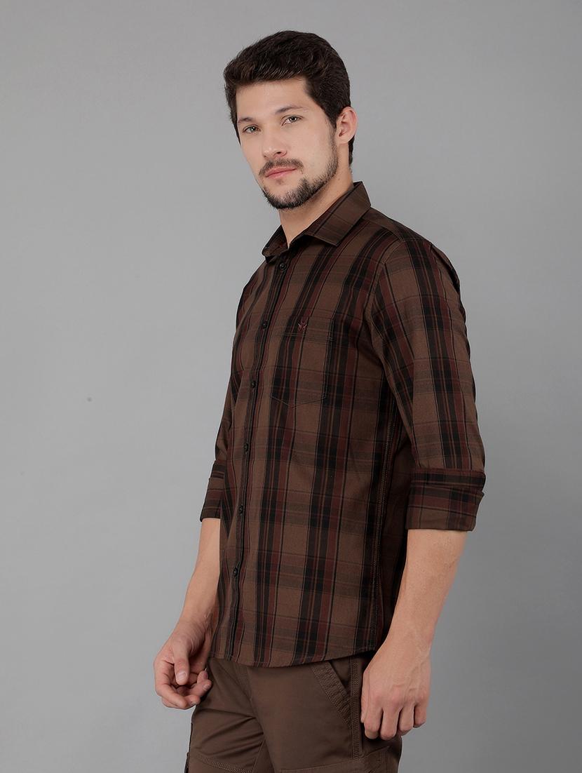 men checkered casual shirt - 21400112 - Standard Image - 2