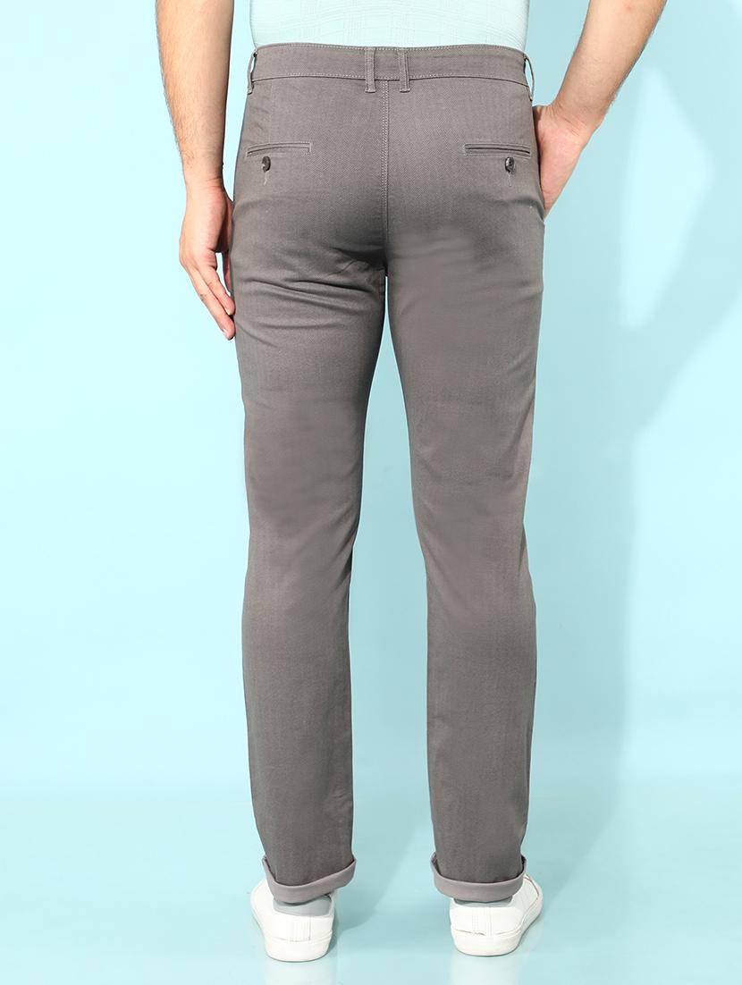 men solid mid rise chino pants - 21400183 - Standard Image - 2
