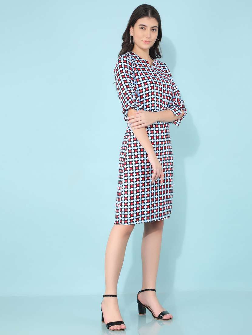 women printed a-line dress - 21400249 -  Standard Image - 2