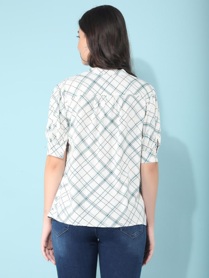 women white viscose shirt style top - 21400299 - Standard Image - 2