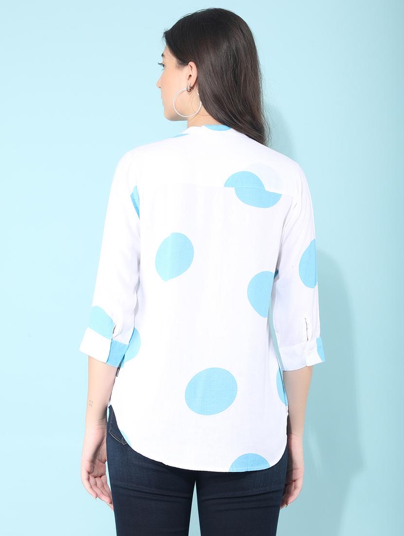 white floral printed regular top - 21400308 - Standard Image - 2