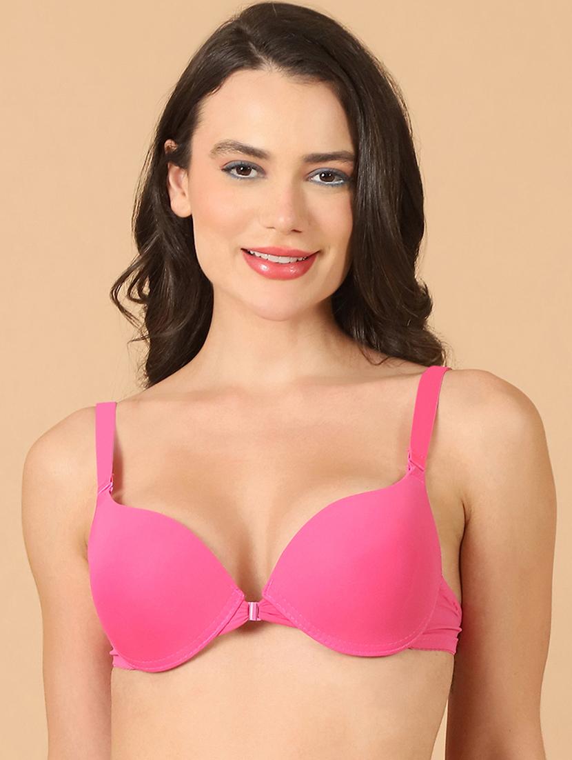 fuchsia solid push up bra - 21400419 - Standard Image - 2