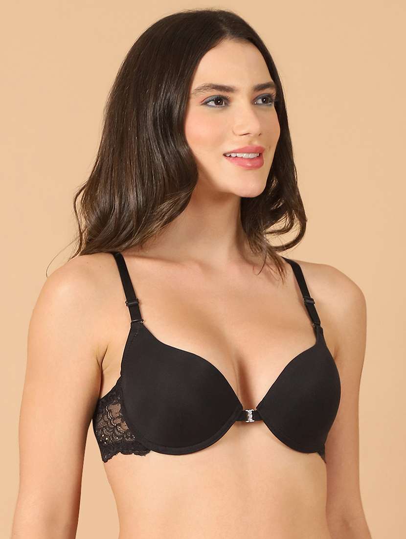 black solid push up bra - 21400434 -  Standard Image - 2