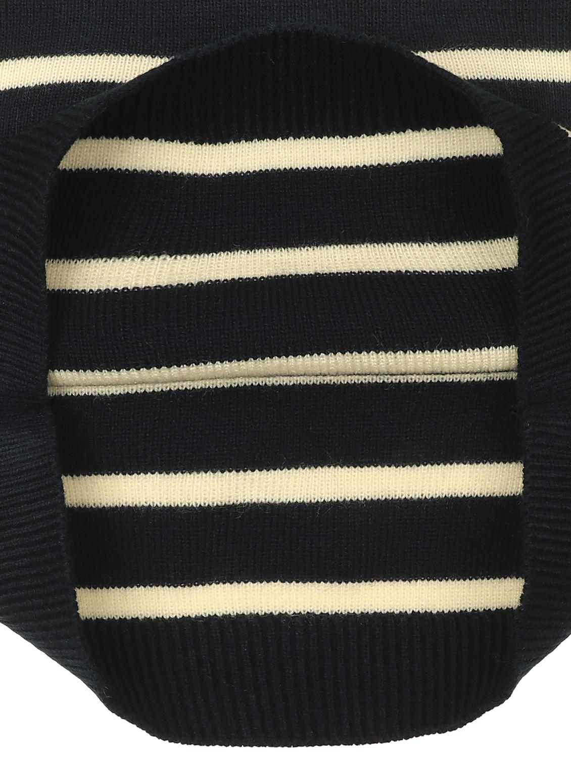 kids navy blue striped acrylic sweater - 21401645 - Standard Image - 2