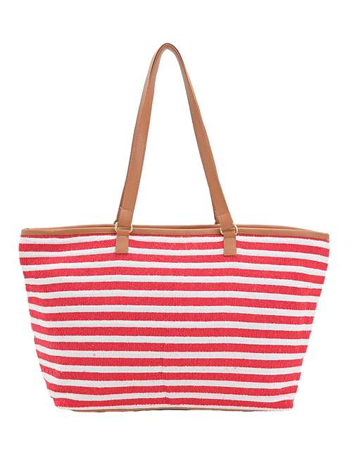 red cotton messenger tote bag - 21401868 -  Standard Image - 0