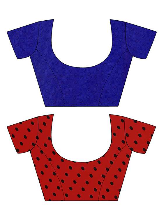 pack of 2 printed casual wear sarees with blouse - 21406051 -  Standard Image - 2