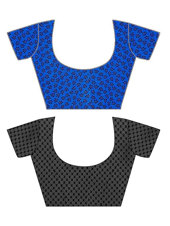 pack of 2 printed casual wear sarees with blouse - 21406058 -  Standard Image - 2