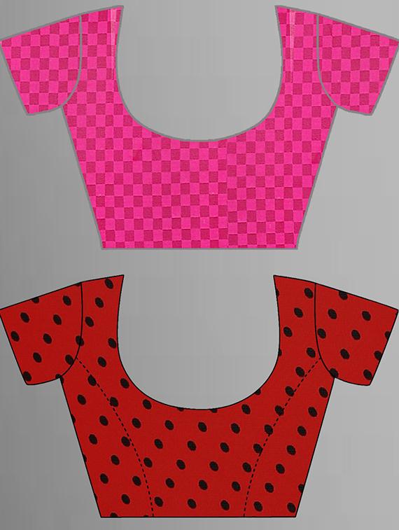 pack of 2 printed casual wear sarees with blouse - 21406075 - Standard Image - 2