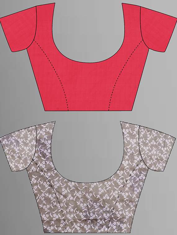 pack of 2 printed casual wear sarees with blouse - 21406179 -  Standard Image - 2