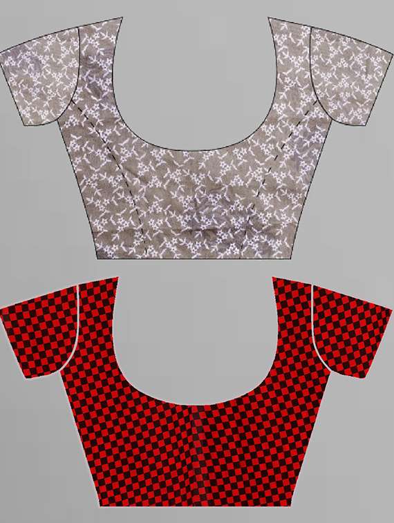 women pack of 2 casual wear combo sarees with blouse - 21407053 -  Standard Image - 2