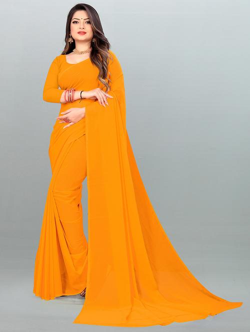 women casual wear georgette saree with blouse - 21407109 - Standard Image - 0