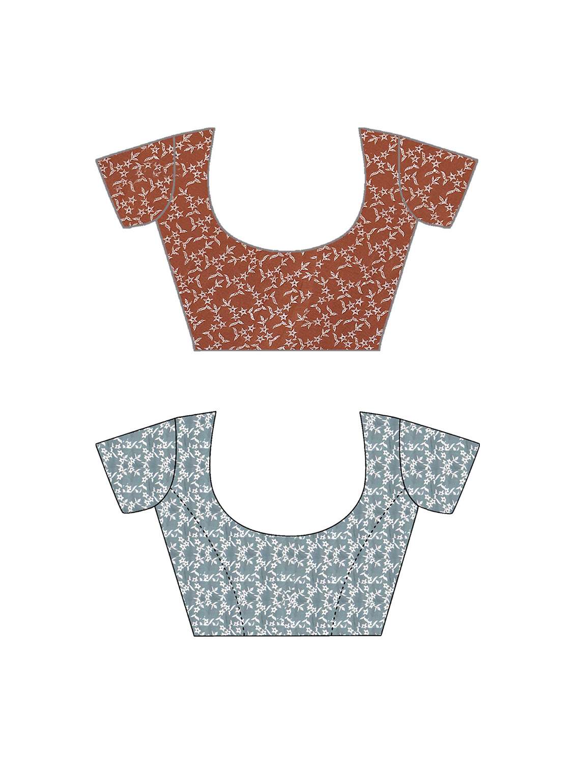 pack of 2 multi colored combo saree with blouse - 21407473 -  Standard Image - 2