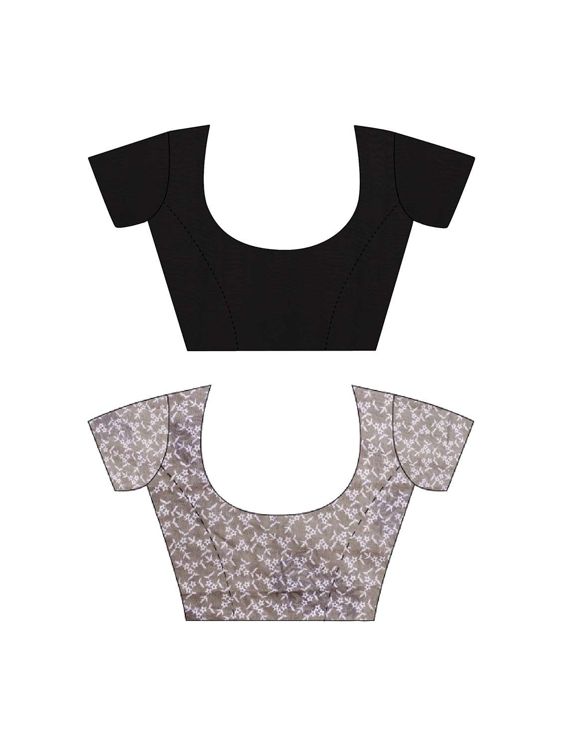 pack of 2 multi colored combo saree with blouse - 21407478 -  Standard Image - 2