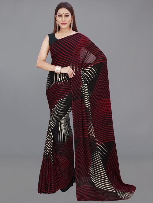 women printed saree with blouse - 21408509 - Standard Image - 0