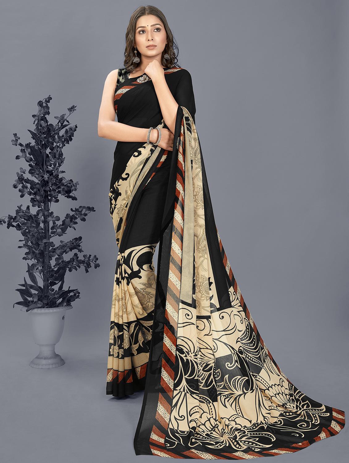 women printed saree with blouse - 21408770 - Zoom Image - 0
