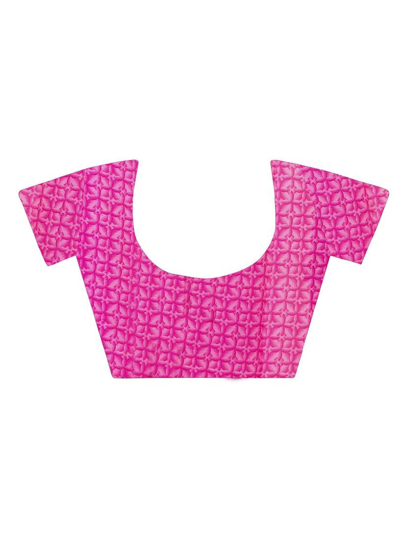 women pink floral printed saree with blouse - 21410693 -  Standard Image - 2