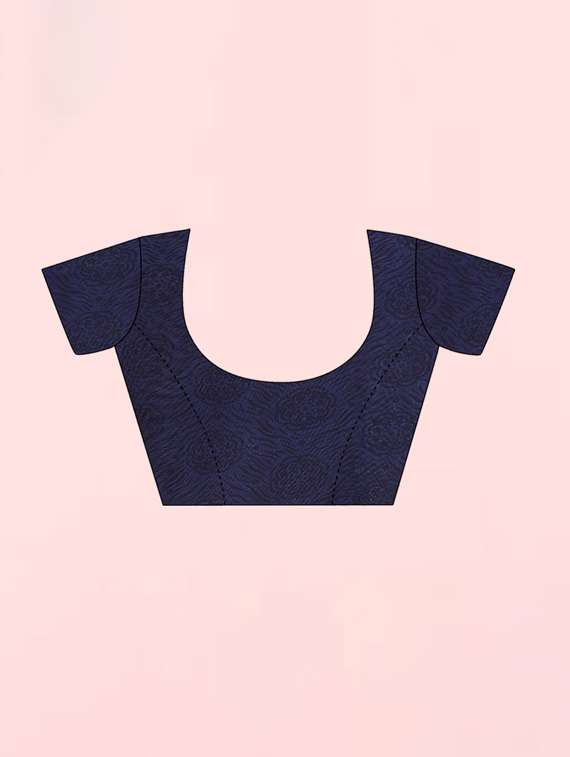 women blue printed georgette saree with blouse - 21410820 -  Standard Image - 2