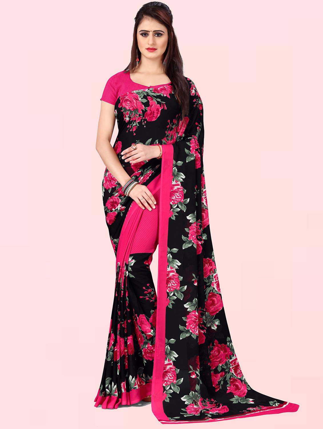 women printed saree with blouse - 21410828 -  Zoom Image - 0