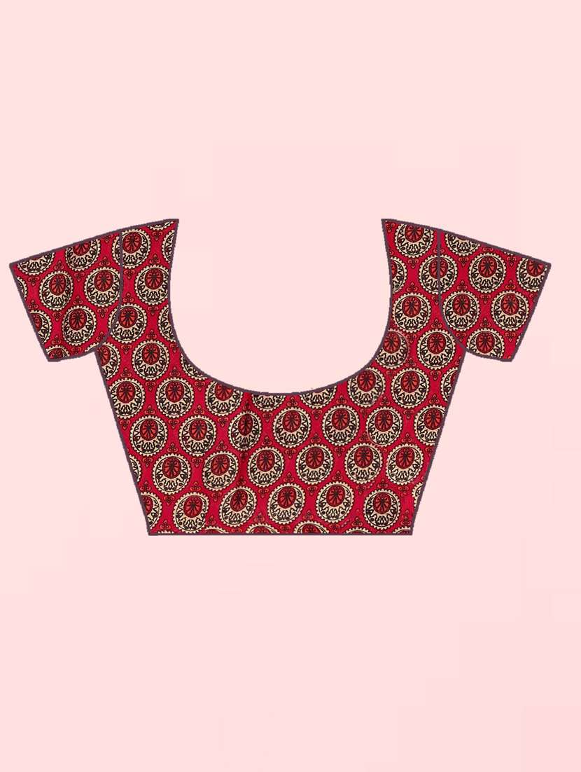 women printed saree with blouse - 21410836 -  Standard Image - 2