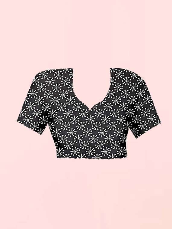 women printed saree with blouse - 21410840 -  Standard Image - 2