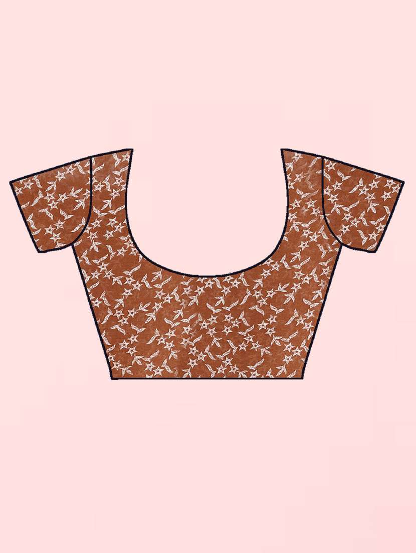 women printed saree with blouse - 21410844 -  Standard Image - 2