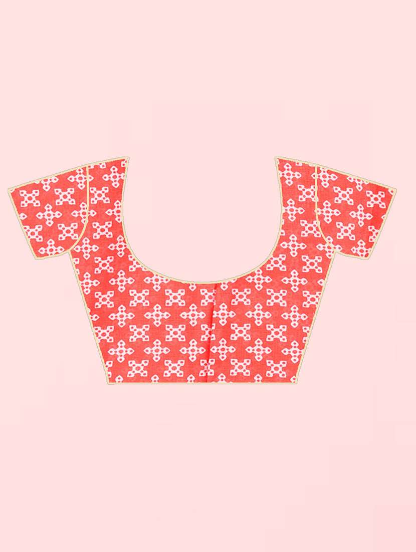 women printed saree with blouse - 21410858 -  Standard Image - 2