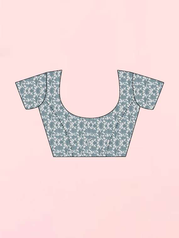 women printed saree with blouse - 21410888 -  Standard Image - 2