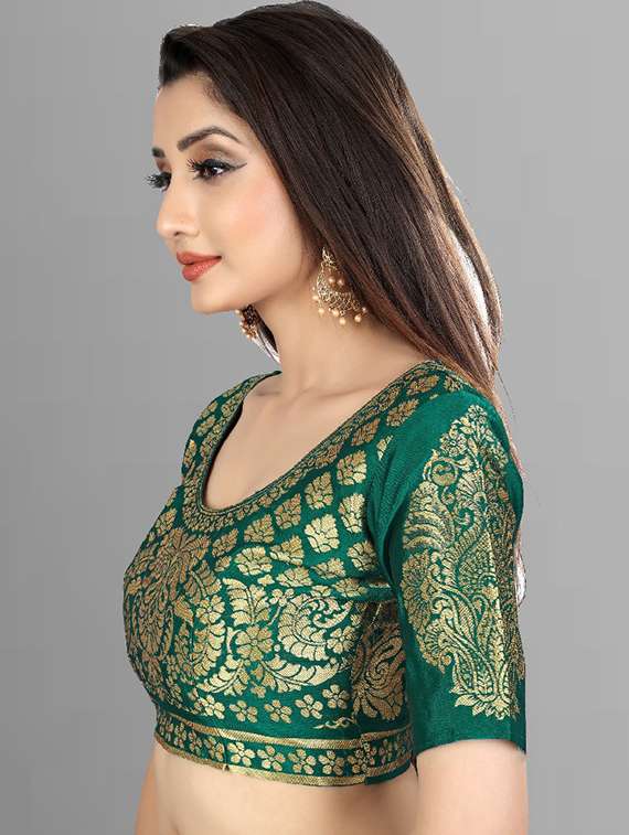 women lace bordered saree with blouse - 21411802 -  Standard Image - 2