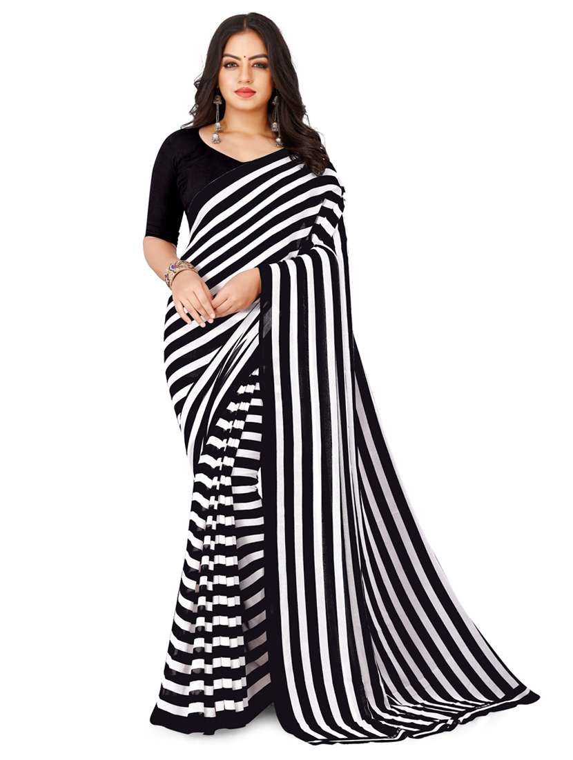 women casual wear georgette saree with blouse