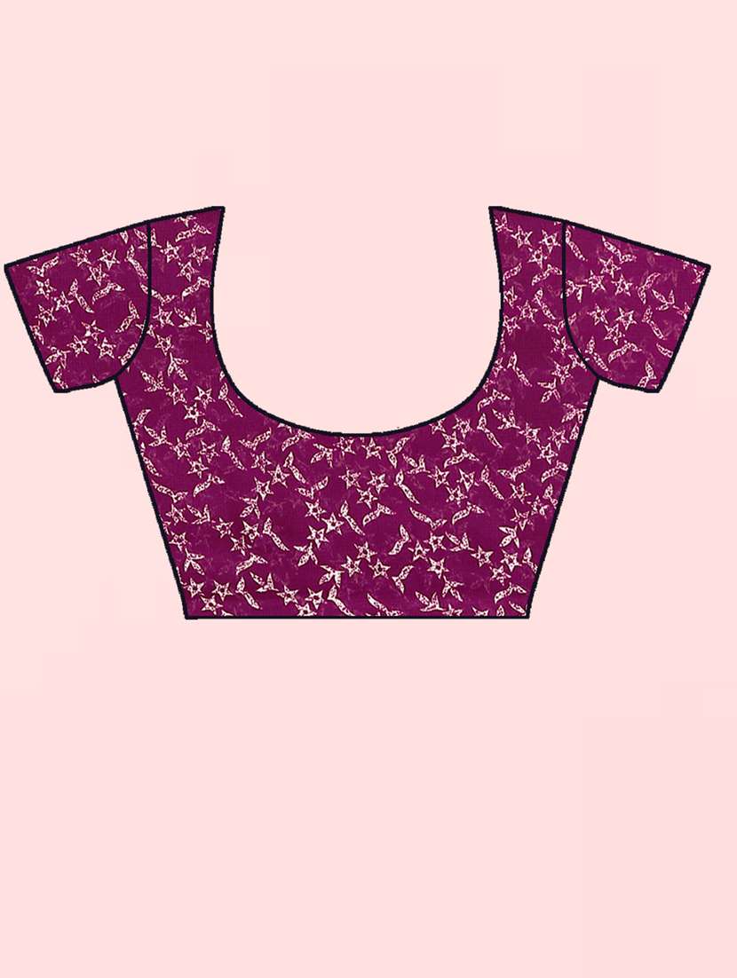 women purple printed georgette saree with blouse - 21412676 -  Standard Image - 2