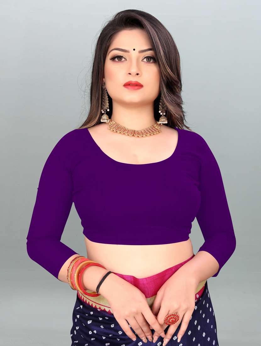 women pink solid georgette saree with blouse - 21412928 -  Standard Image - 2