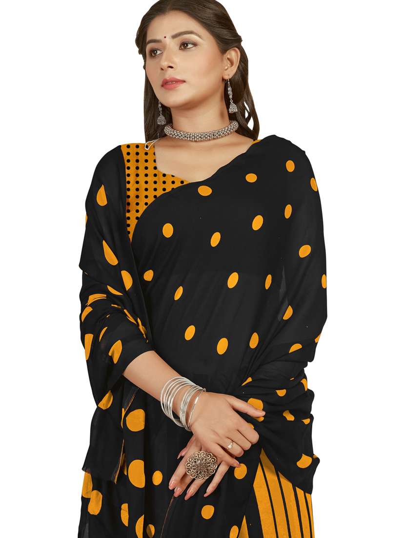 women casual wear georgette saree with blouse - 21413102 -  Standard Image - 2