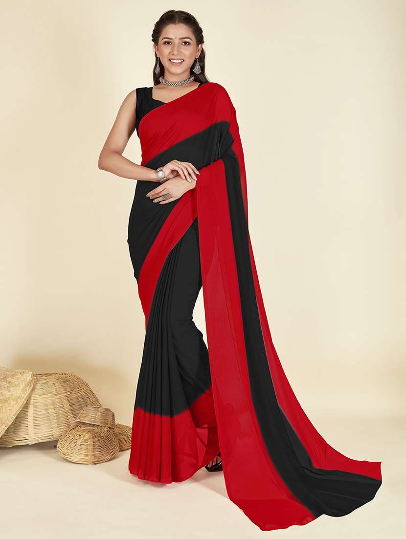 women casual wear georgette saree with blouse