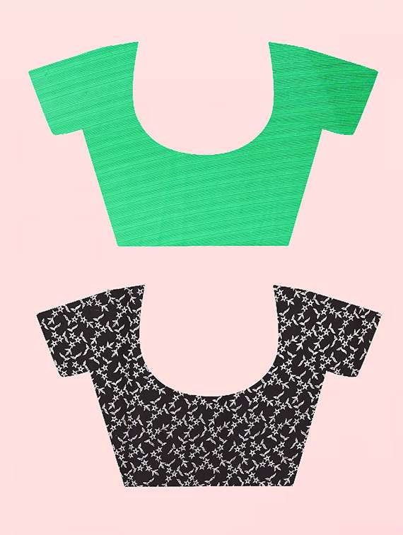 pack of 2 casual wear printed sarees with blouse - 21414165 -  Standard Image - 2