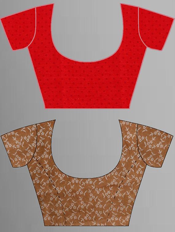 pack of 2 casual wear combo sarees with blouse - 21414284 - Standard Image - 2