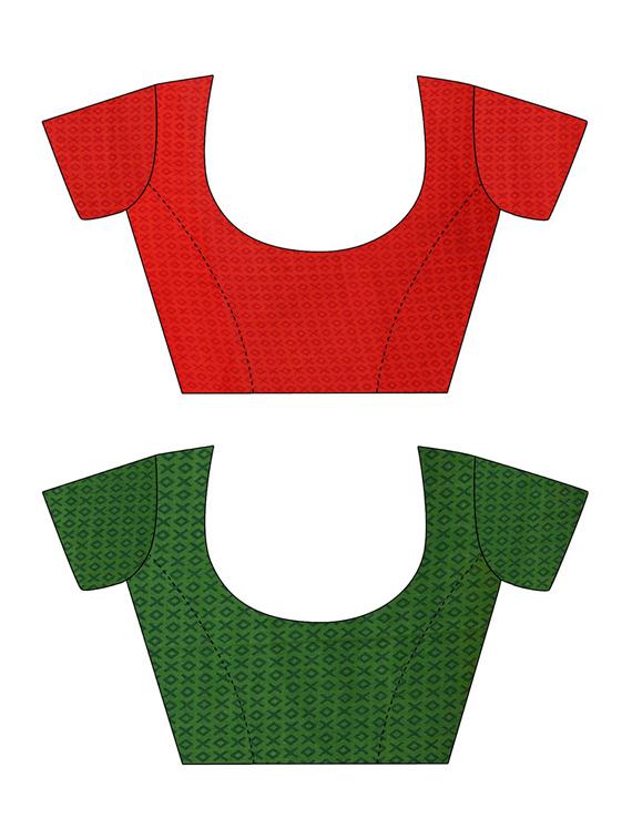 pack of 2 casual wear combo sarees with blouse - 21415012 - Standard Image - 2