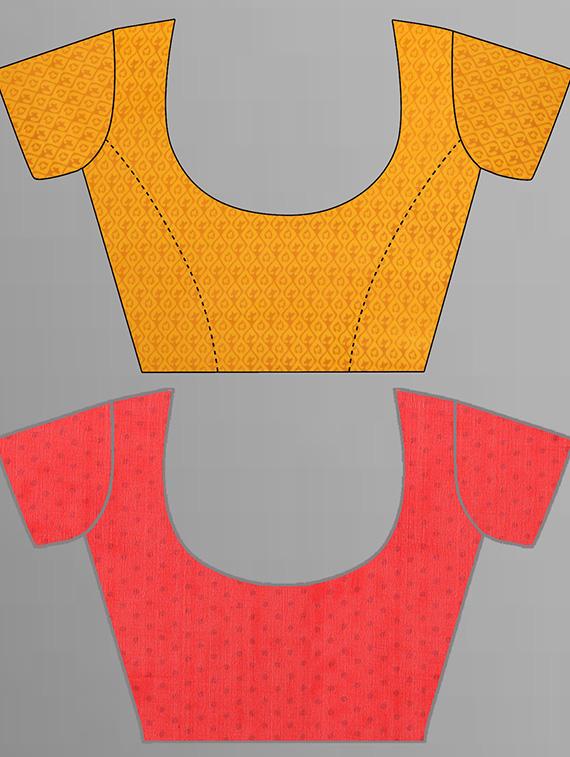 pack of 2 printed casual wear saree with blouse - 21415795 - Standard Image - 2