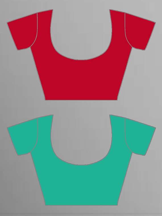 pack of 2 casual wear sarees with blouse - 21416085 -  Standard Image - 2