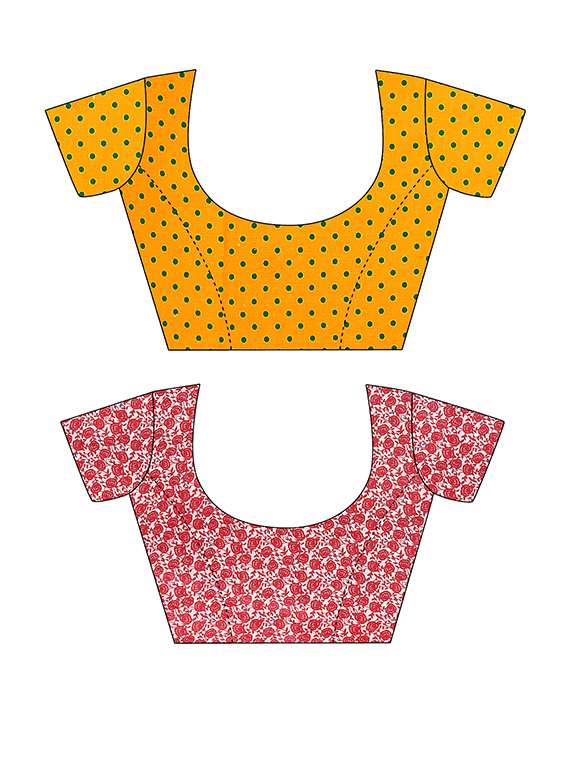 women pack of 2 casual wear combo sarees with blouse - 21417905 -  Standard Image - 2