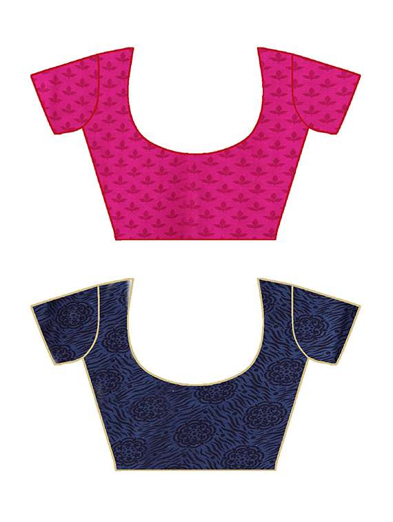 women pack of 2 casual wear combo sarees with blouse - 21417934 -  Standard Image - 2