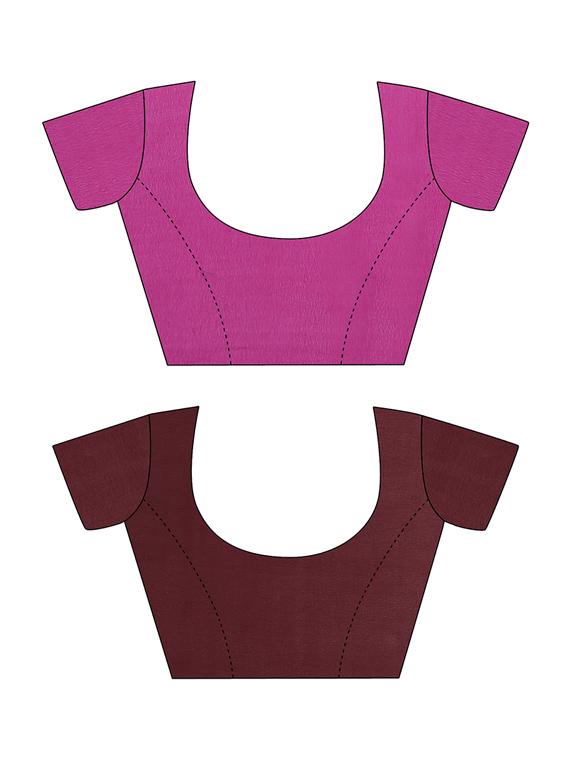 women pack of 2 casual wear combo sarees with blouse - 21418312 - Standard Image - 2