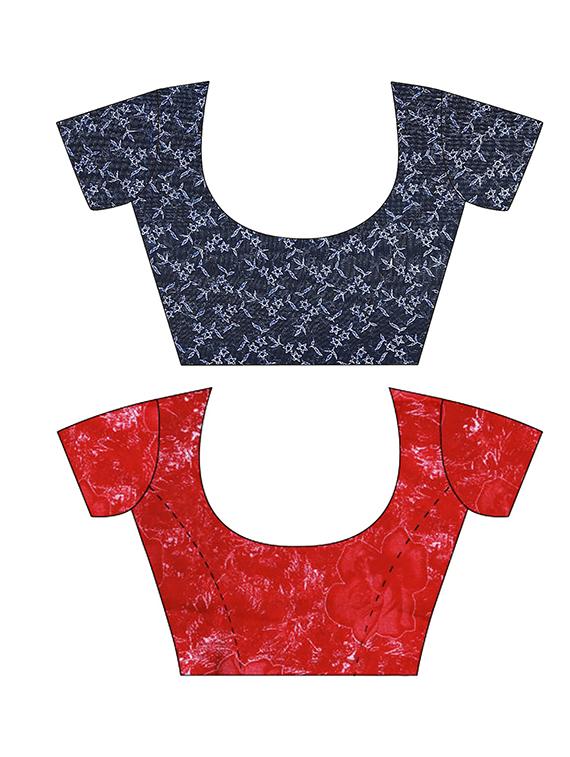 pack of 2 casual wear combo sarees with blouse - 21424504 - Standard Image - 2