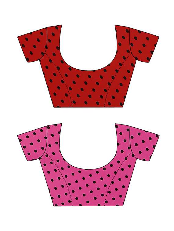pack of 2 printed casual wear sarees with blouse - 21425307 -  Standard Image - 2